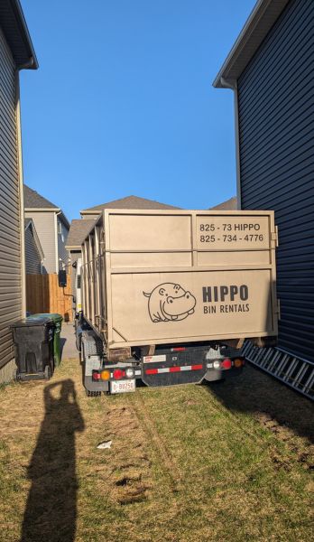 hippo bin airdrie dumpster rental rent today